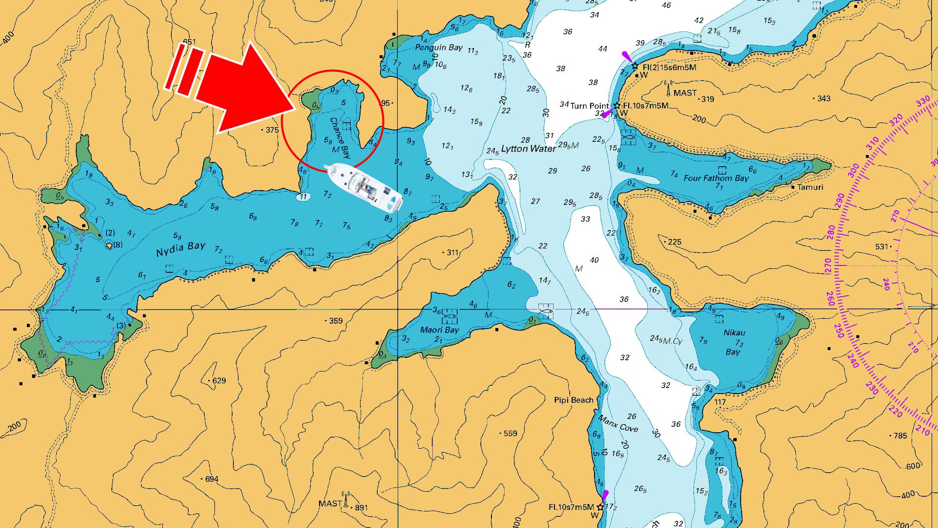 chance bay chart