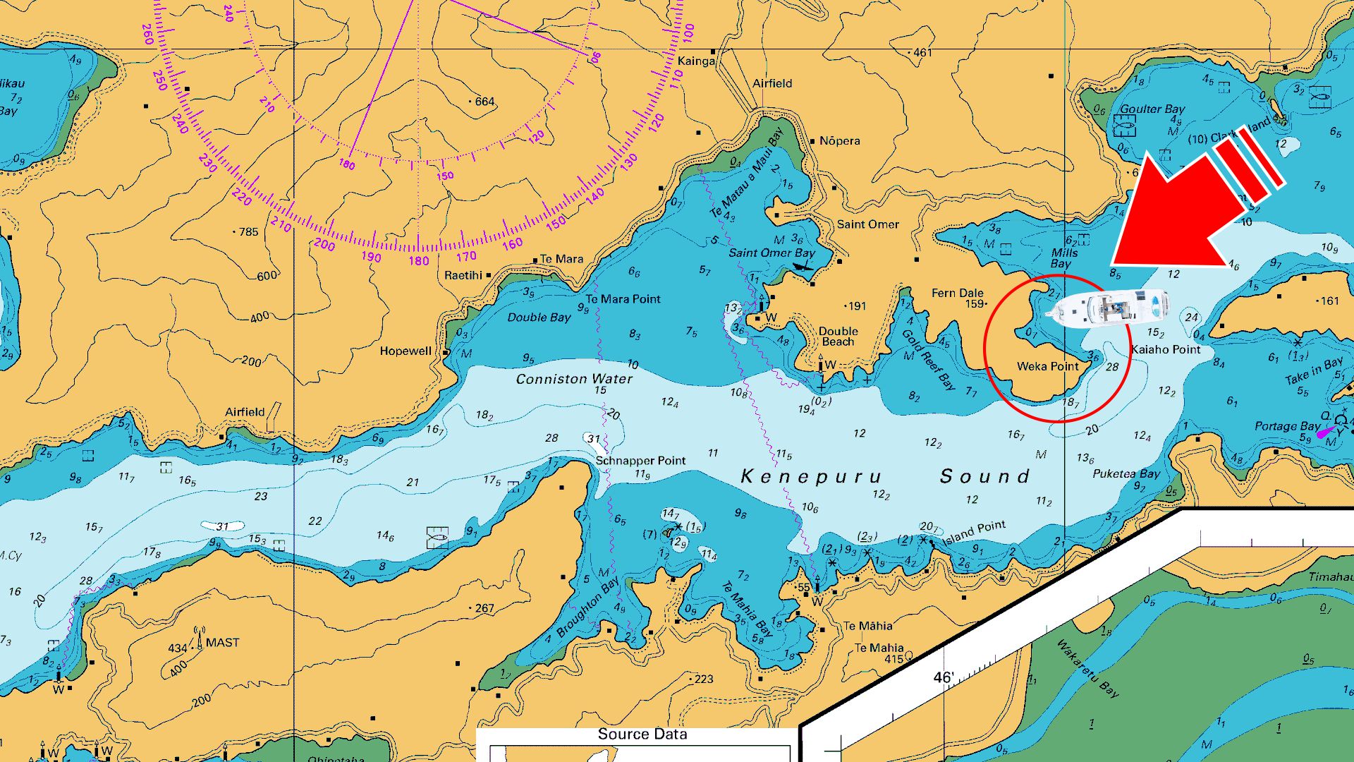 Mills Bay Chart