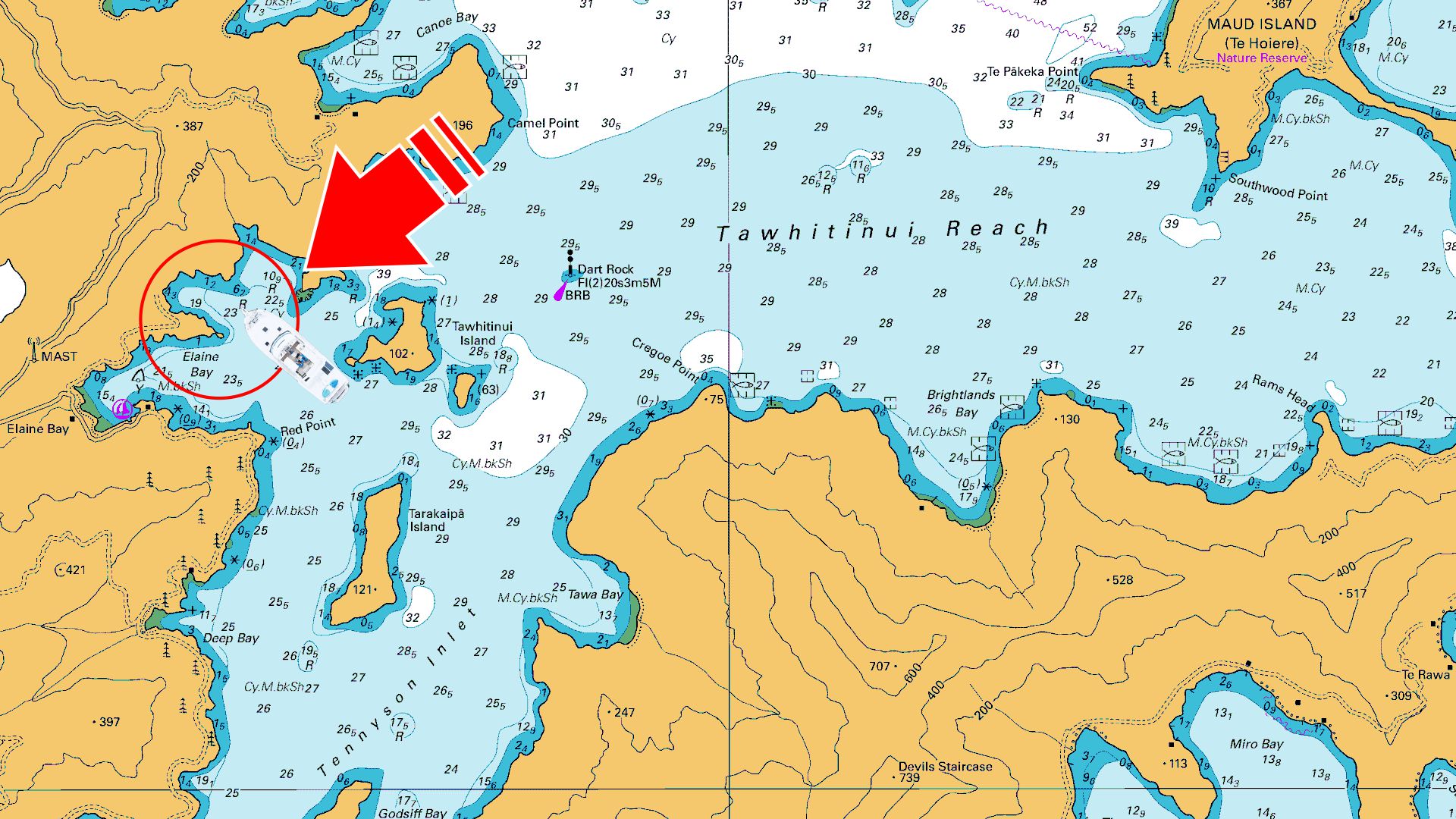 Browns Bay chart
