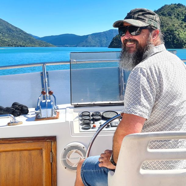 David on the helm 
